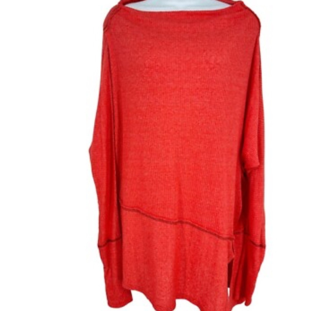 We The Free Red Crew Neck Sweater